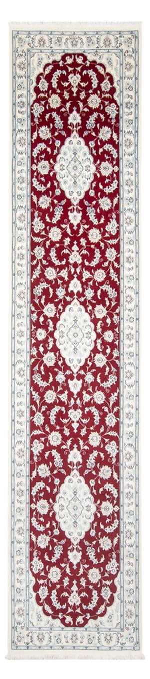 Løber Persisk tæppe - Nain - Premium - 352 x 85 cm - rød