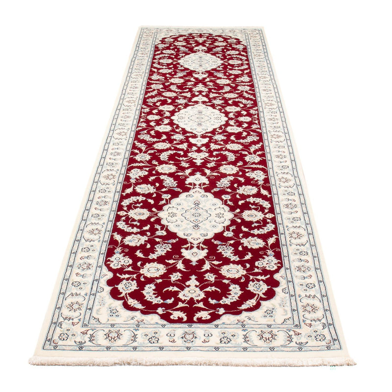 Løber Persisk tæppe - Nain - Premium - 352 x 85 cm - rød