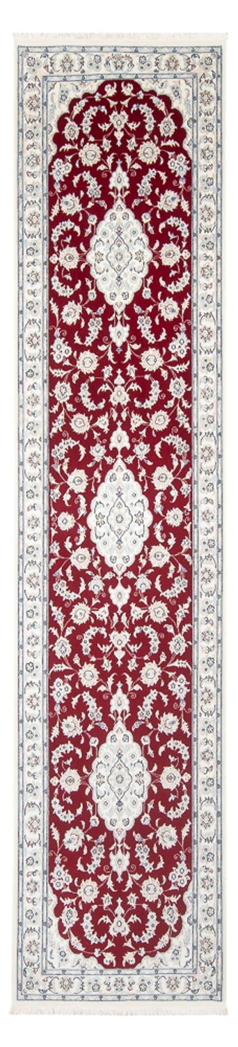Løber Persisk tæppe - Nain - Premium - 347 x 87 cm - rød