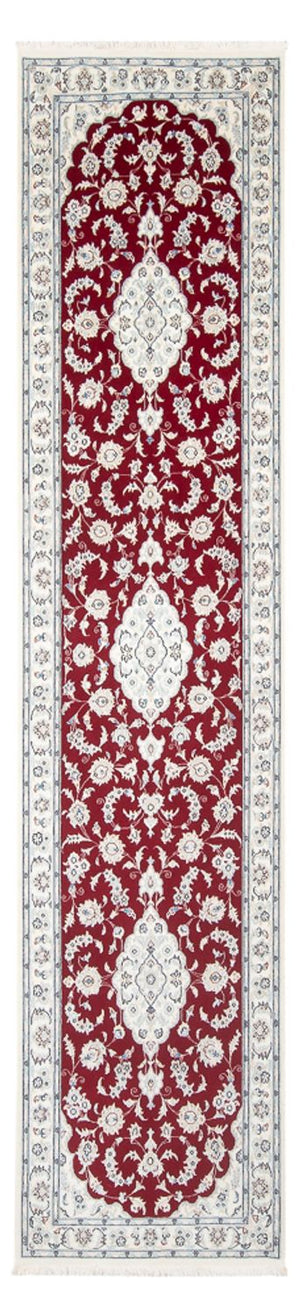Løber Persisk tæppe - Nain - Premium - 347 x 87 cm - rød