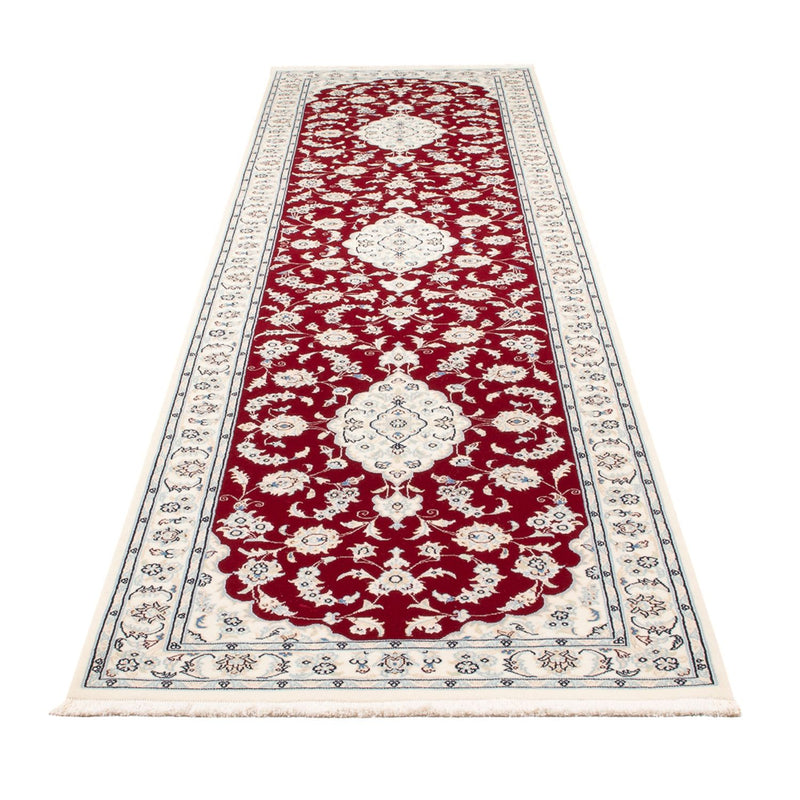 Løber Persisk tæppe - Nain - Premium - 347 x 87 cm - rød