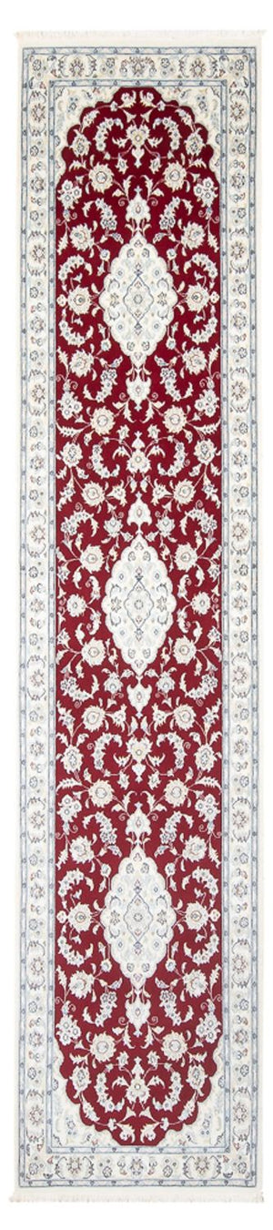 Løber Persisk tæppe - Nain - Premium - 350 x 85 cm - rød