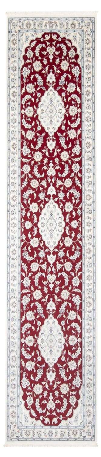 Løber Persisk tæppe - Nain - Premium - 350 x 85 cm - rød