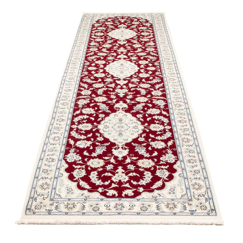 Løber Persisk tæppe - Nain - Premium - 350 x 85 cm - rød