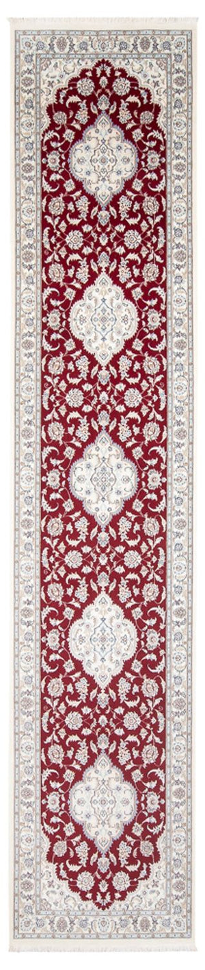 Løber Persisk tæppe - Nain - Premium - 393 x 90 cm - rød