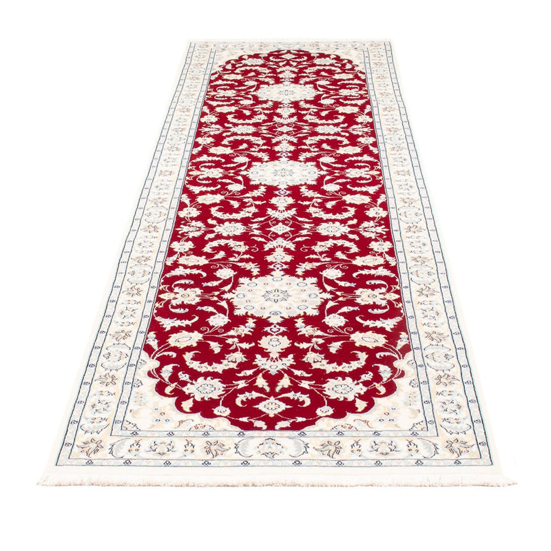 Løber Persisk tæppe - Nain - Premium - 304 x 82 cm - rød