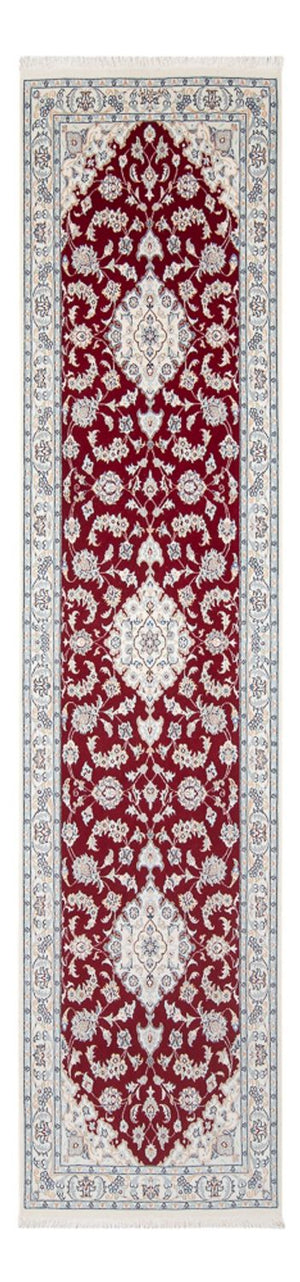 Løber Persisk tæppe - Nain - Premium - 311 x 82 cm - rød