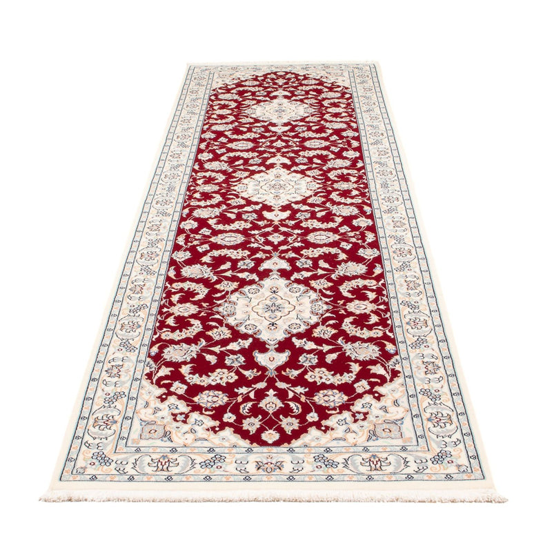 Løber Persisk tæppe - Nain - Premium - 311 x 82 cm - rød