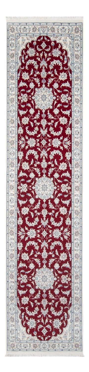Løber Persisk tæppe - Nain - Premium - 297 x 80 cm - rød