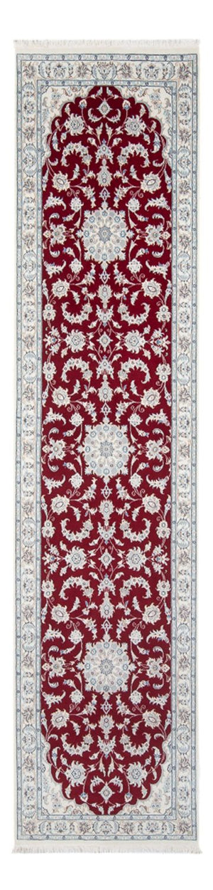 Løber Persisk tæppe - Nain - Premium - 297 x 80 cm - rød