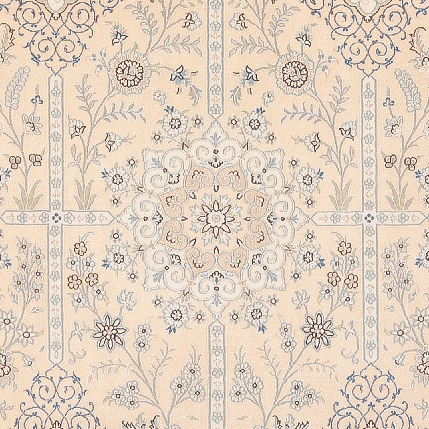 Persisk tæppe - Nain - Premium - 297 x 198 cm - creme