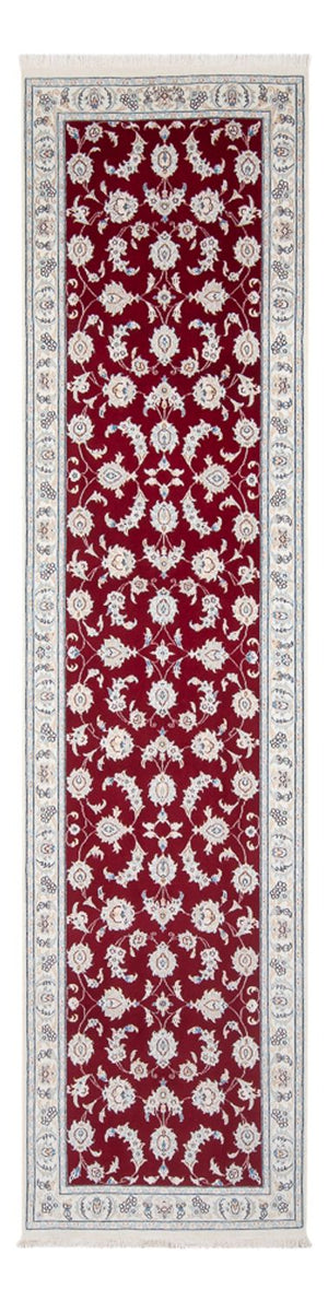 Løber Persisk tæppe - Nain - Premium - 297 x 82 cm - rød