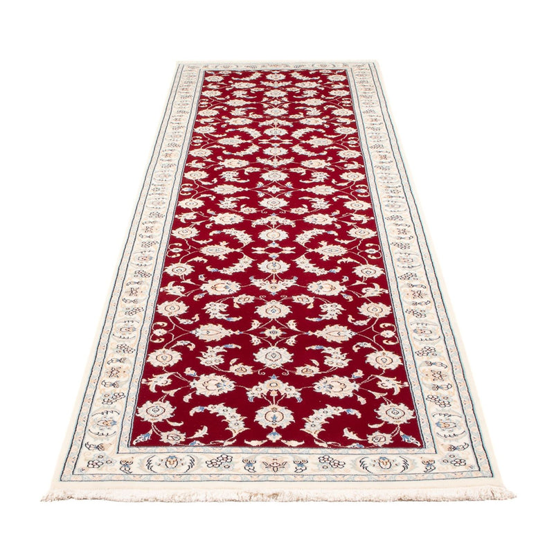 Løber Persisk tæppe - Nain - Premium - 297 x 82 cm - rød
