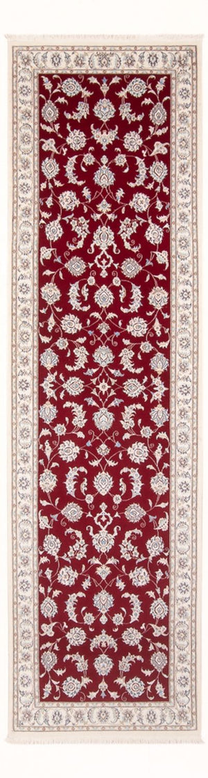 Løber Persisk tæppe - Nain - Premium - 298 x 80 cm - rød