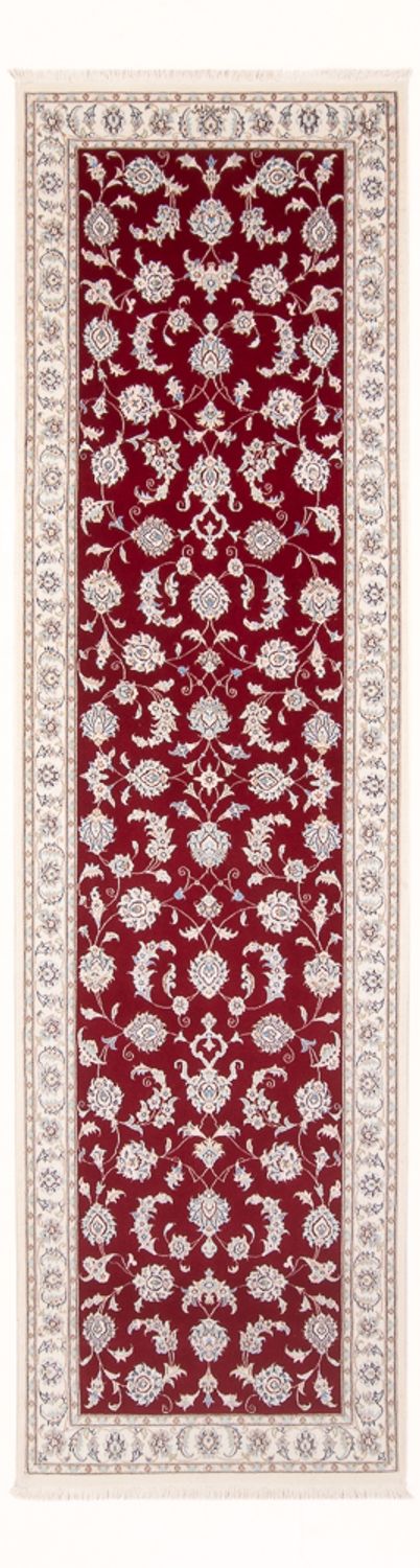 Løber Persisk tæppe - Nain - Premium - 298 x 80 cm - rød