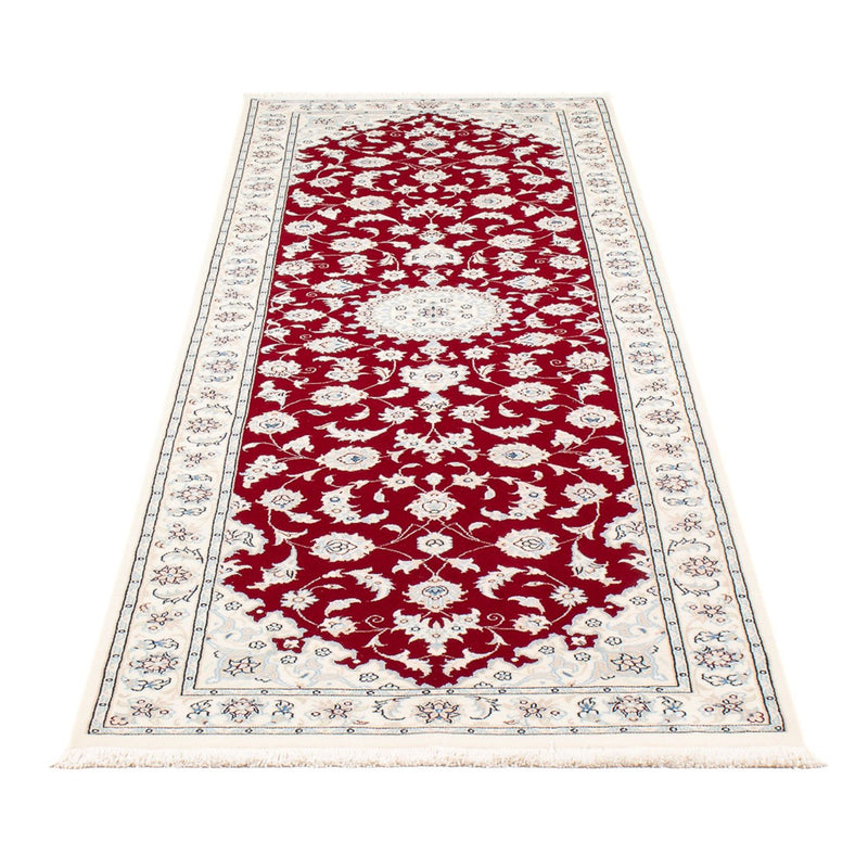 Løber Persisk tæppe - Nain - Premium - 250 x 78 cm - rød