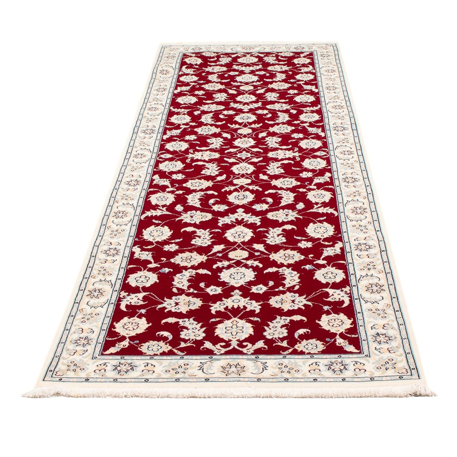 Løber Persisk tæppe - Nain - Premium - 249 x 81 cm - rød