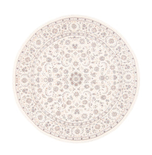 Persisk tæppe - Nain rundt  - 200 x 200 cm - creme