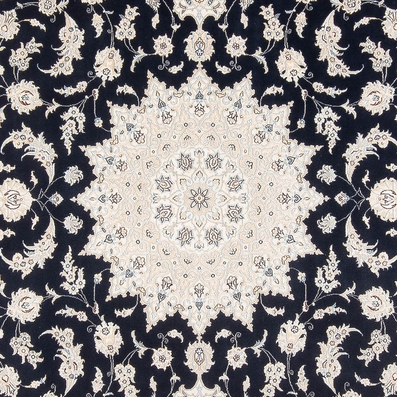Persisk tæppe - Nain - Premium - 346 x 244 cm - mørkeblå