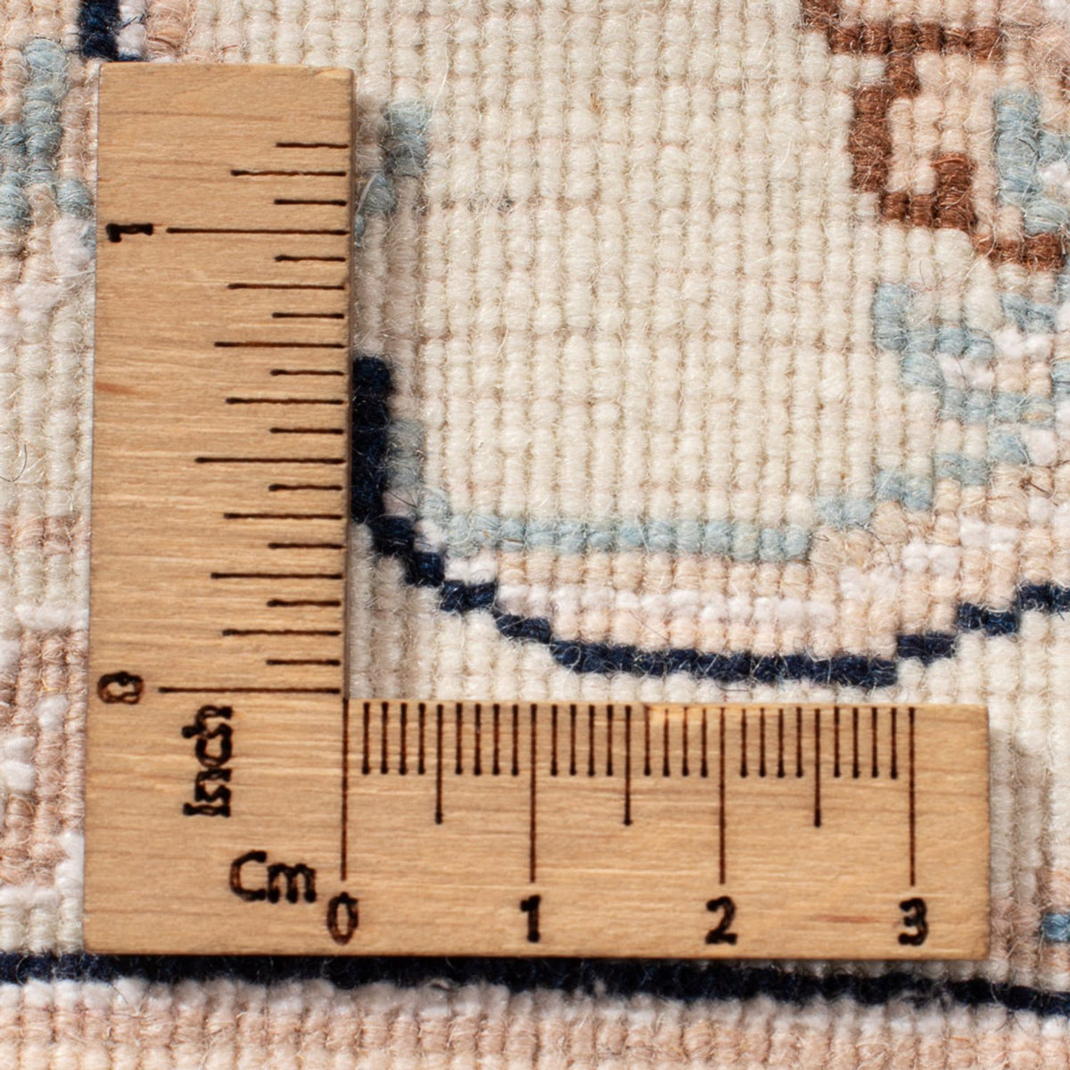 Persisk tæppe - Nain - Premium - 303 x 247 cm - lyseblå