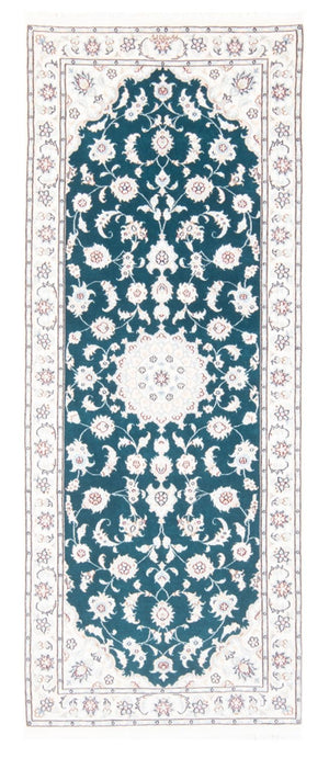 Løber Persisk tæppe - Nain - Royal - 200 x 81 cm - grøn