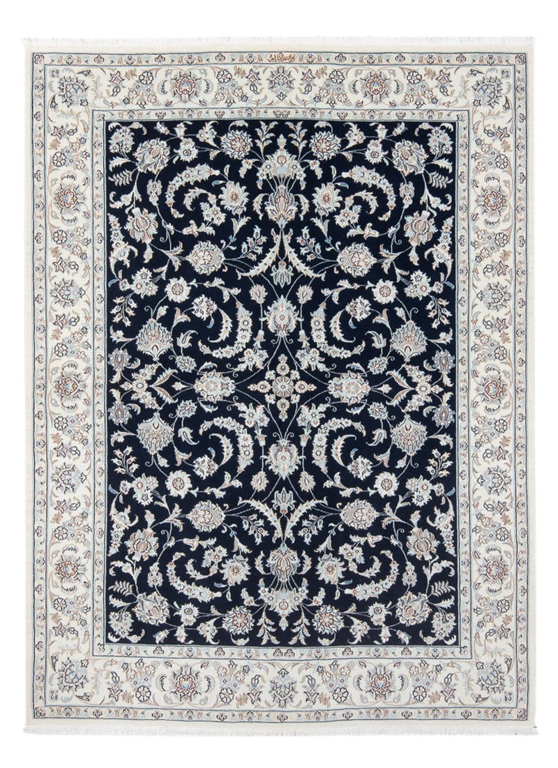 Persisk tæppe - Nain - Premium - 200 x 149 cm - mørkeblå