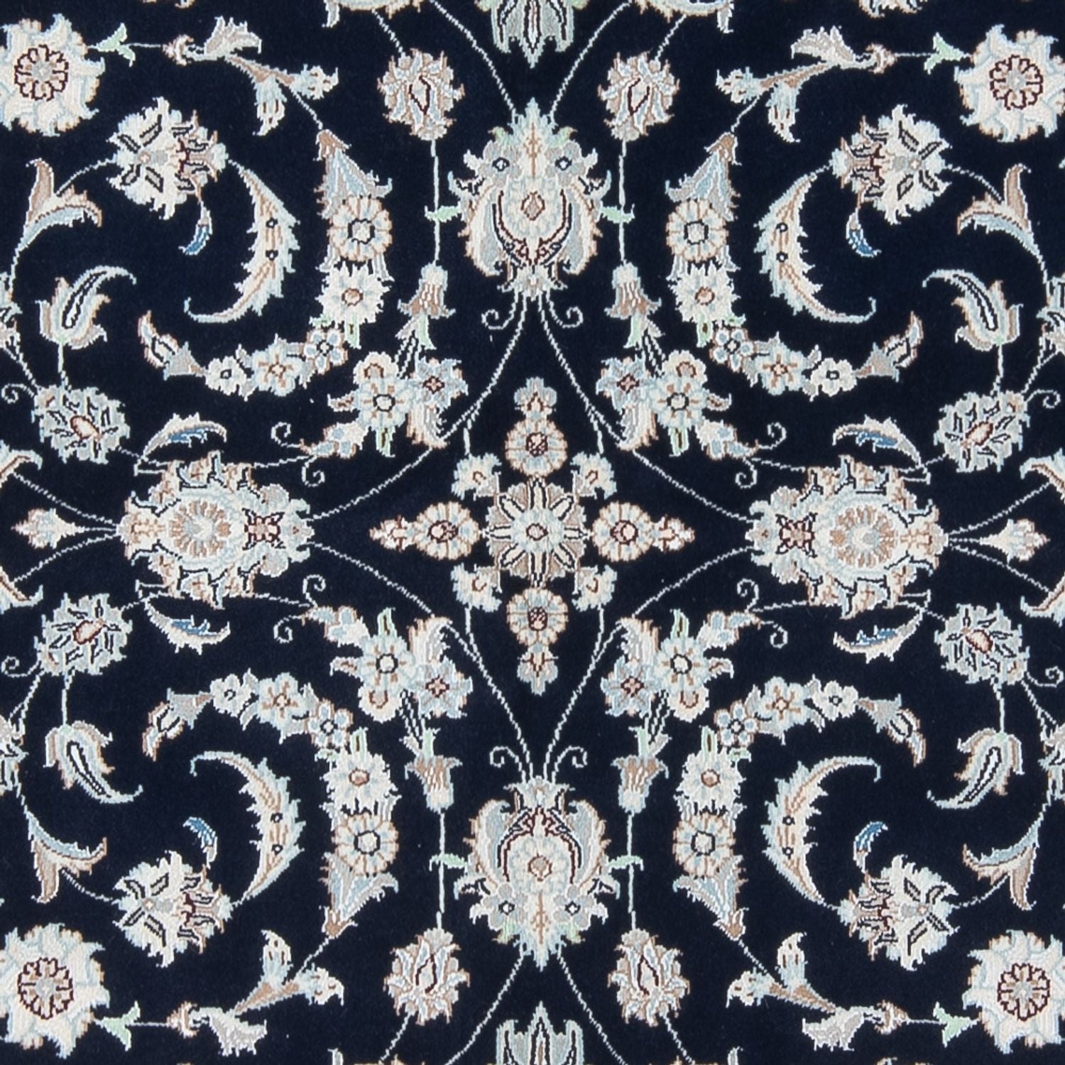 Persisk tæppe - Nain - Premium - 200 x 149 cm - mørkeblå