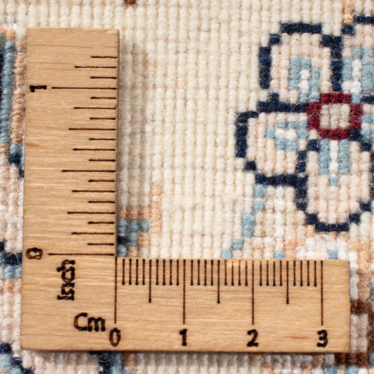 Persisk tæppe - Nain - Premium - 293 x 248 cm - lyseblå