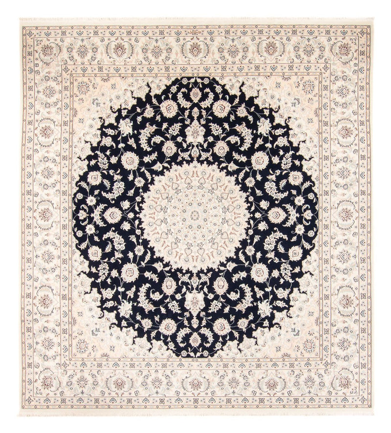 Persisk tæppe - Nain - 268 x 245 cm - mørkeblå