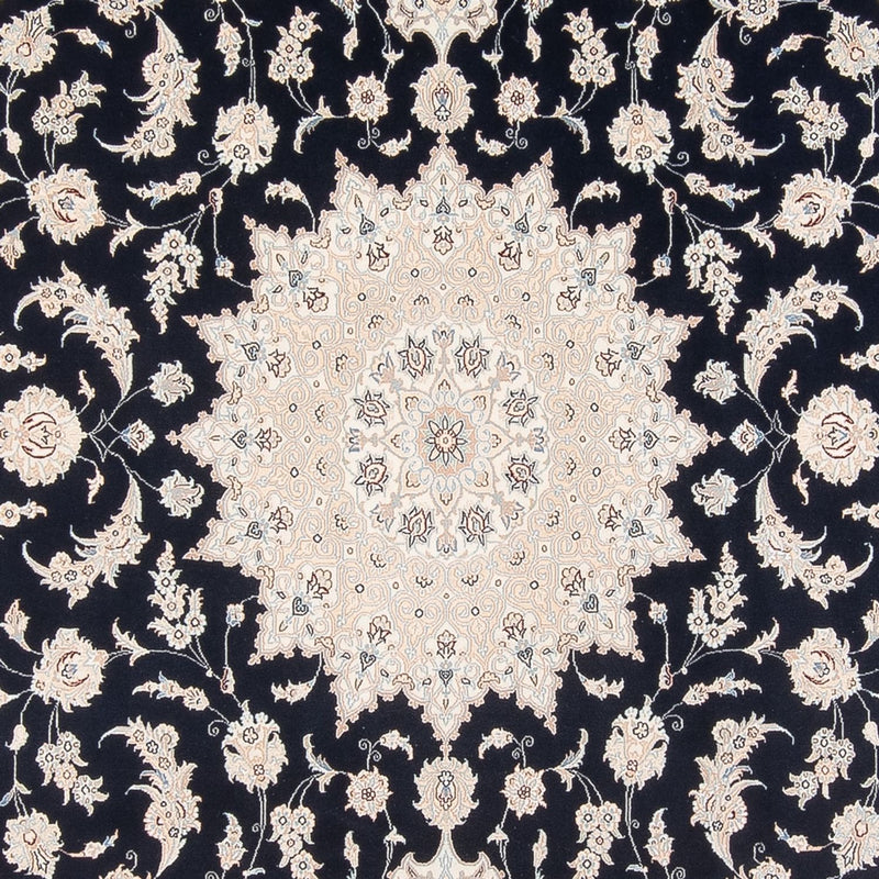 Persisk tæppe - Nain - Premium - 340 x 246 cm - mørkeblå