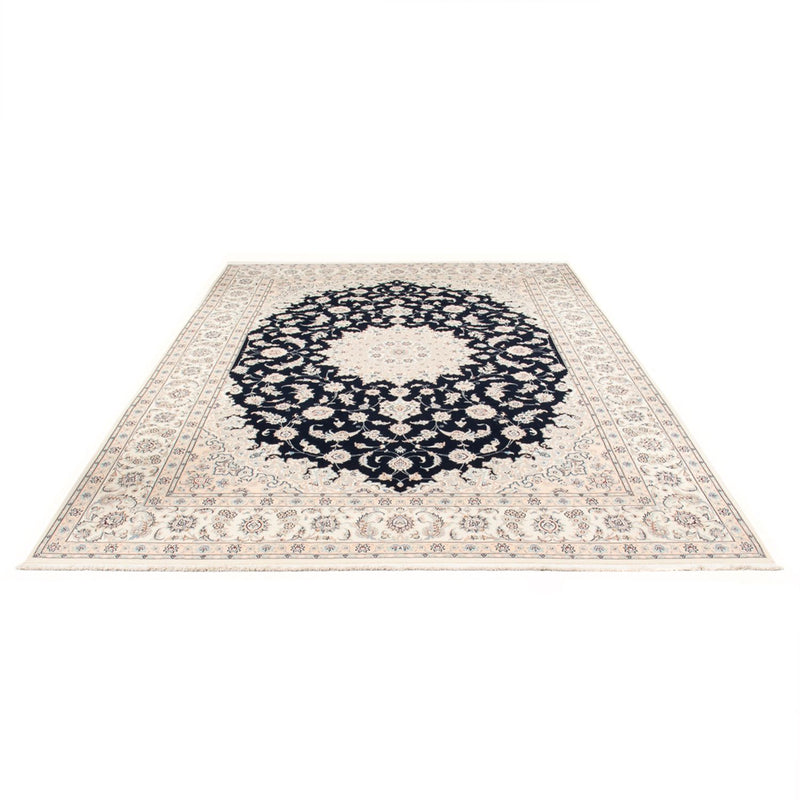 Persisk tæppe - Nain - Premium - 340 x 246 cm - mørkeblå