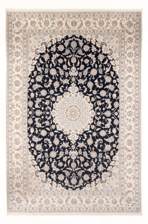 Persisk tæppe - Nain - Premium - 342 x 246 cm - mørkeblå