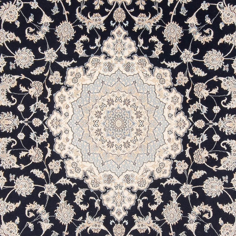 Persisk tæppe - Nain - Premium - 342 x 246 cm - mørkeblå