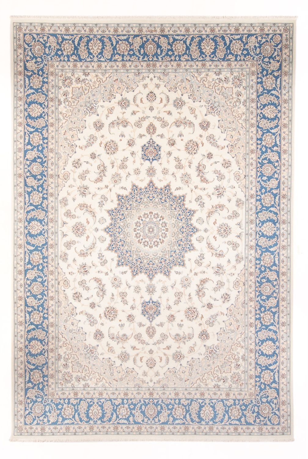 Persisk tæppe - Nain - Premium - 345 x 247 cm - creme