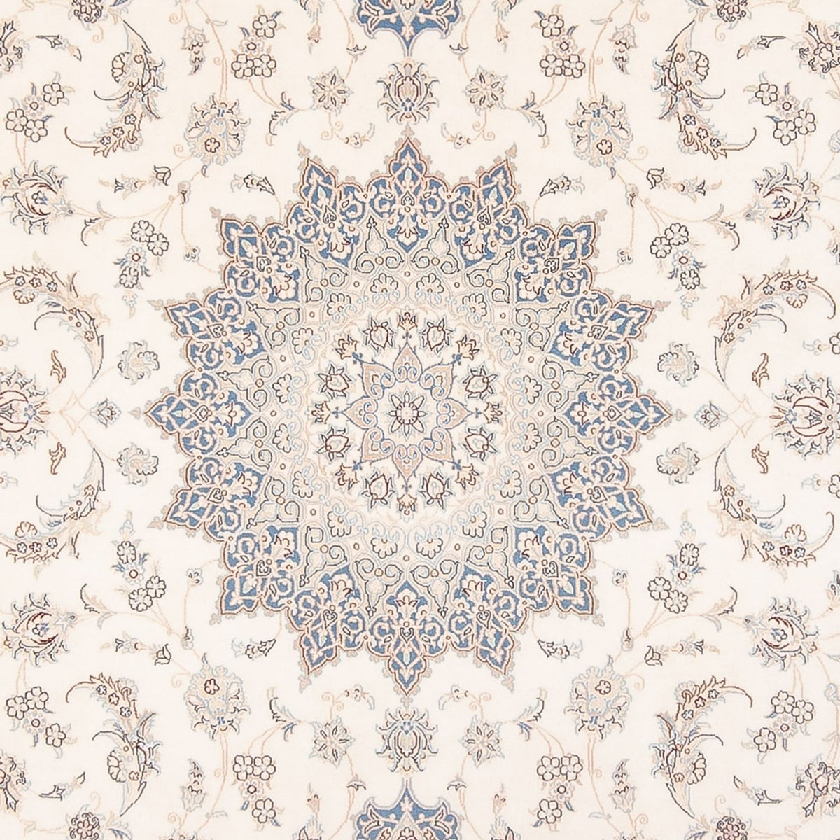 Persisk tæppe - Nain - Premium - 345 x 247 cm - creme