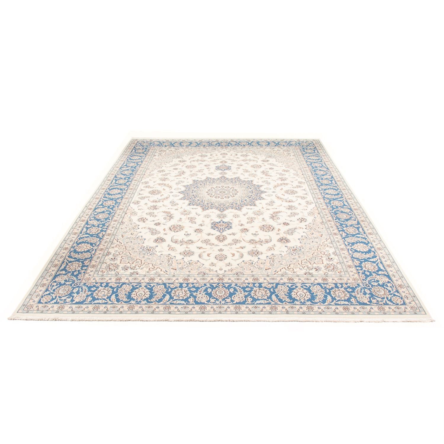 Persisk tæppe - Nain - Premium - 345 x 247 cm - creme