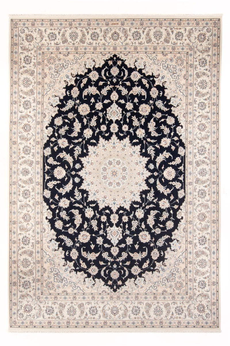 Persisk tæppe - Nain - Premium - 348 x 245 cm - mørkeblå