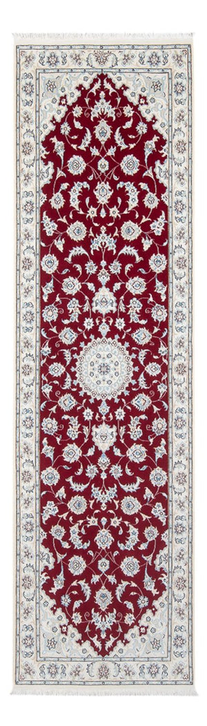 Løber Persisk tæppe - Nain - Premium - 254 x 82 cm - rød