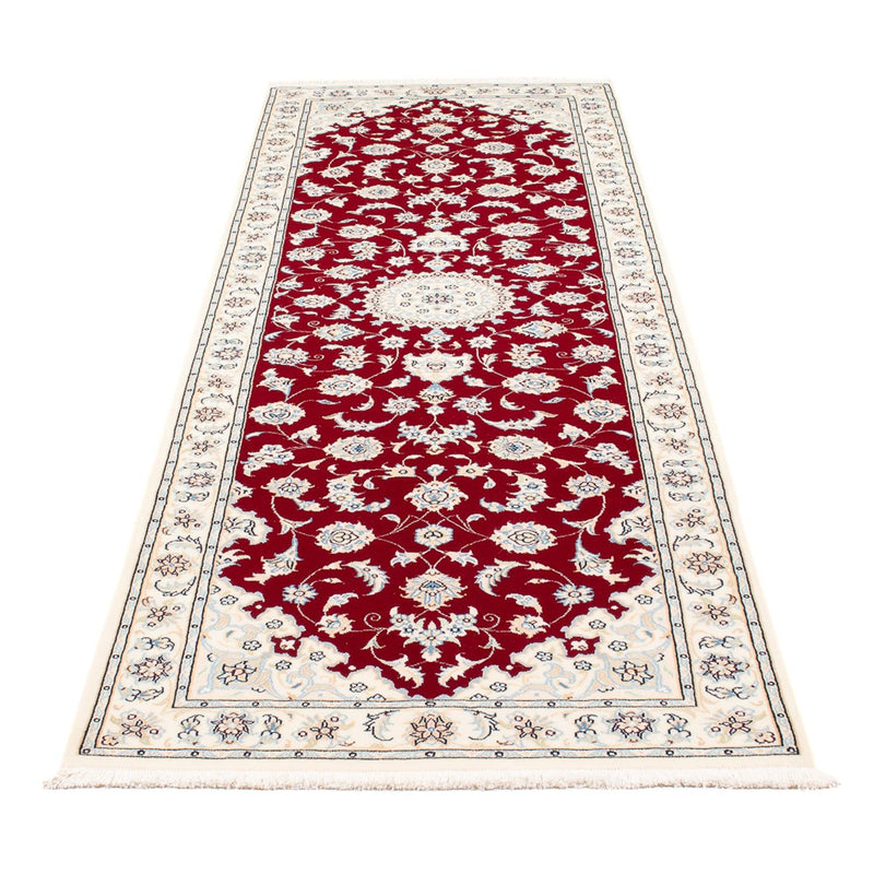 Løber Persisk tæppe - Nain - Premium - 254 x 82 cm - rød