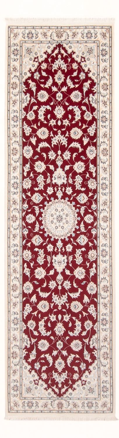 Løber Persisk tæppe - Nain - Premium - 248 x 81 cm - rød