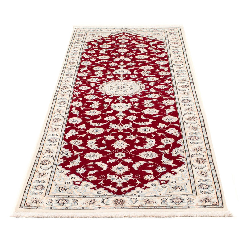 Løber Persisk tæppe - Nain - Premium - 248 x 81 cm - rød
