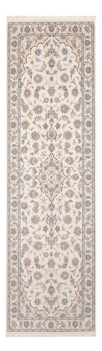 Løber Persisk tæppe - Nain - Premium - 253 x 82 cm - creme