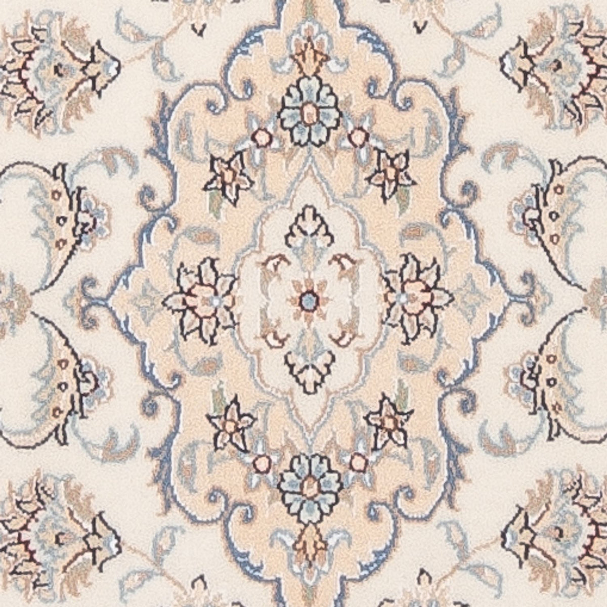 Løber Persisk tæppe - Nain - Premium - 253 x 82 cm - creme
