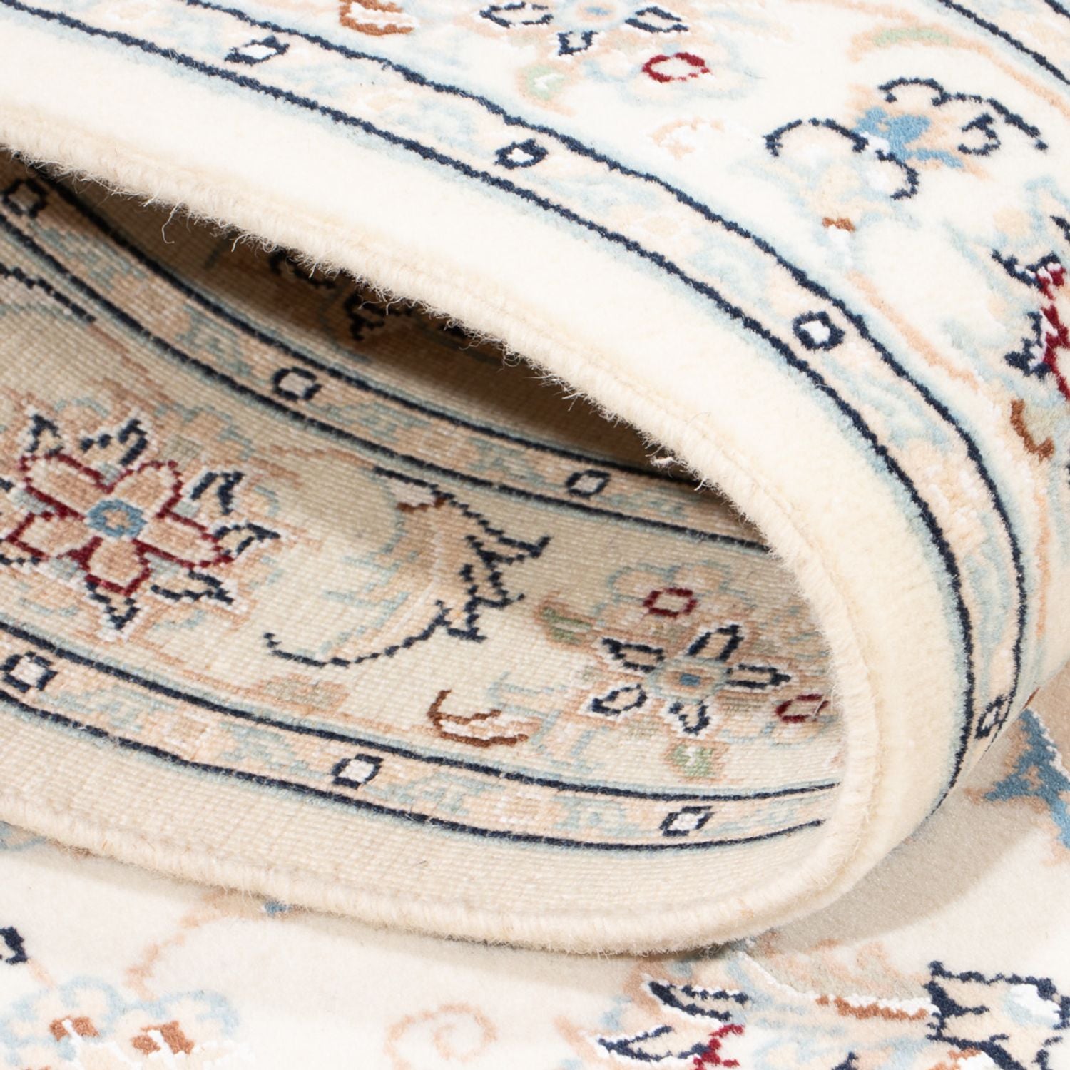 Løber Persisk tæppe - Nain - Premium - 253 x 82 cm - creme