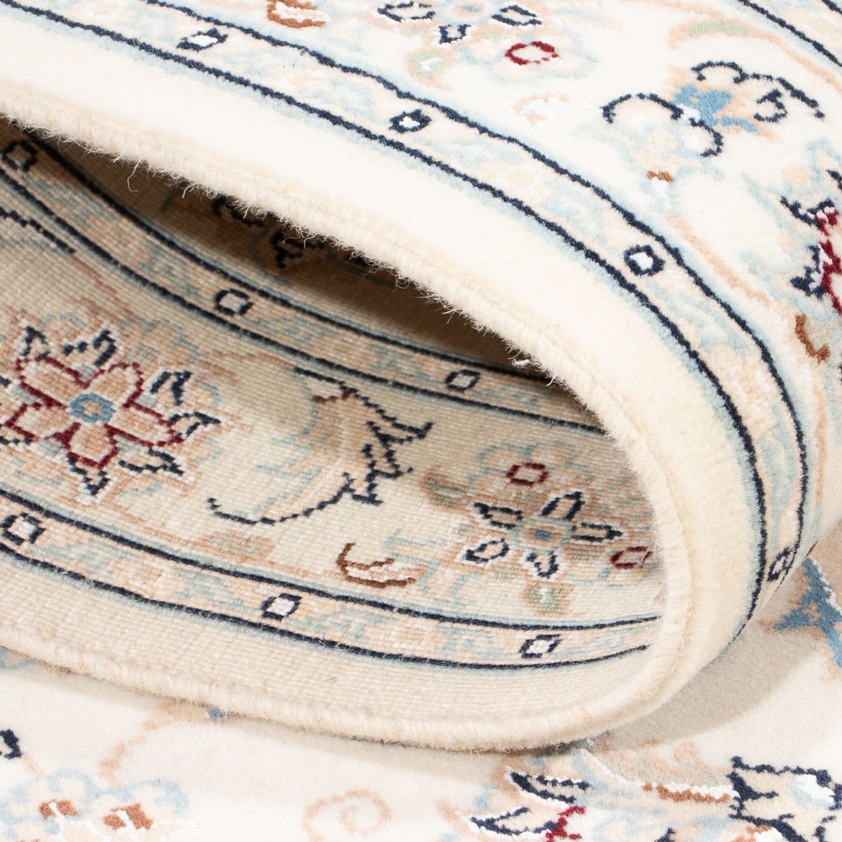 Løber Persisk tæppe - Nain - Premium - 253 x 82 cm - creme