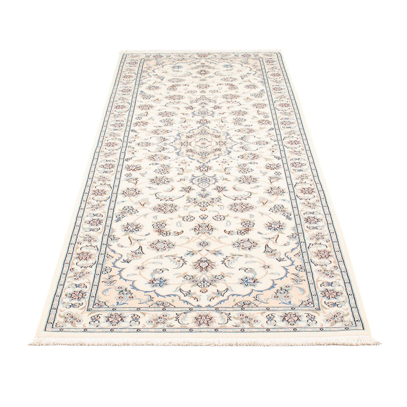 Løber Persisk tæppe - Nain - Premium - 253 x 82 cm - creme