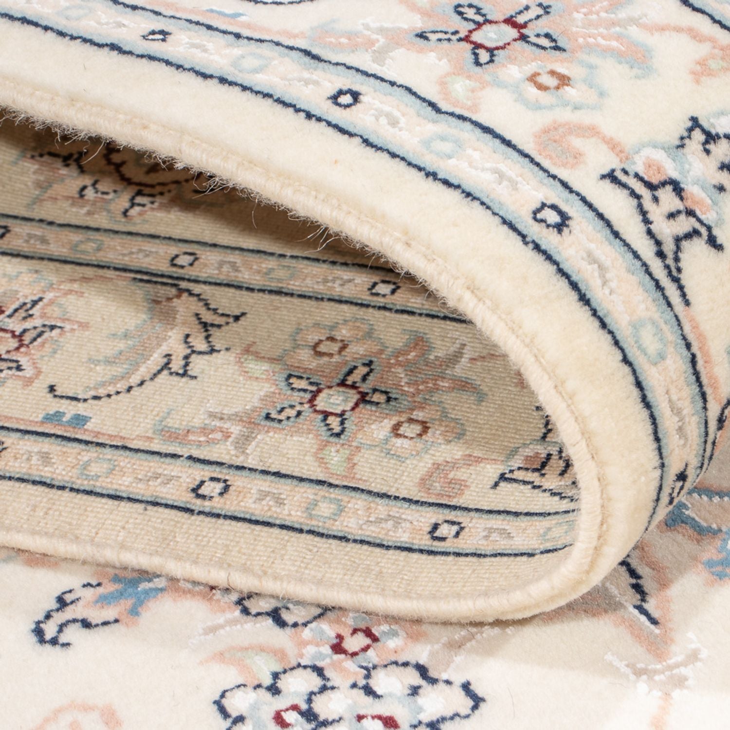 Løber Persisk tæppe - Nain - Premium - 252 x 82 cm - creme