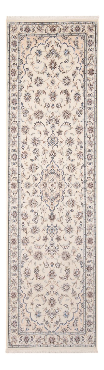 Løber Persisk tæppe - Nain - Premium - 261 x 82 cm - creme