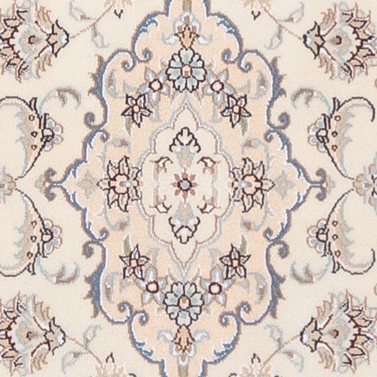 Løber Persisk tæppe - Nain - Premium - 261 x 82 cm - creme