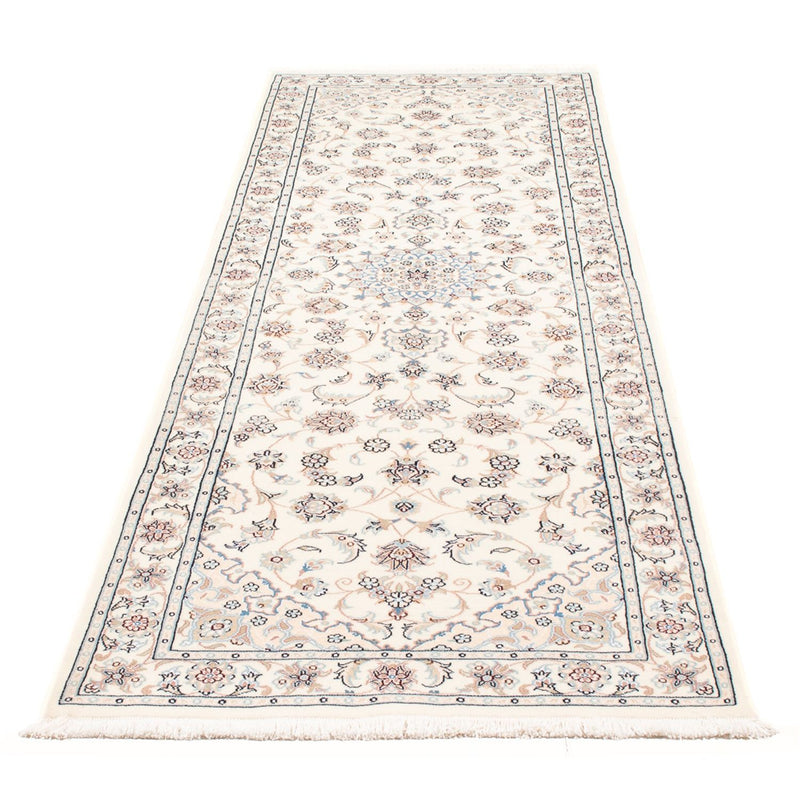 Løber Persisk tæppe - Nain - Premium - 249 x 82 cm - creme